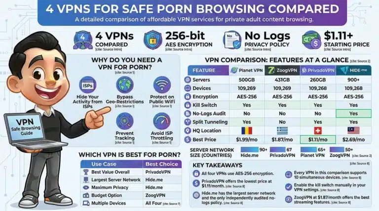 4 VPNs for Safe Porn Browsing