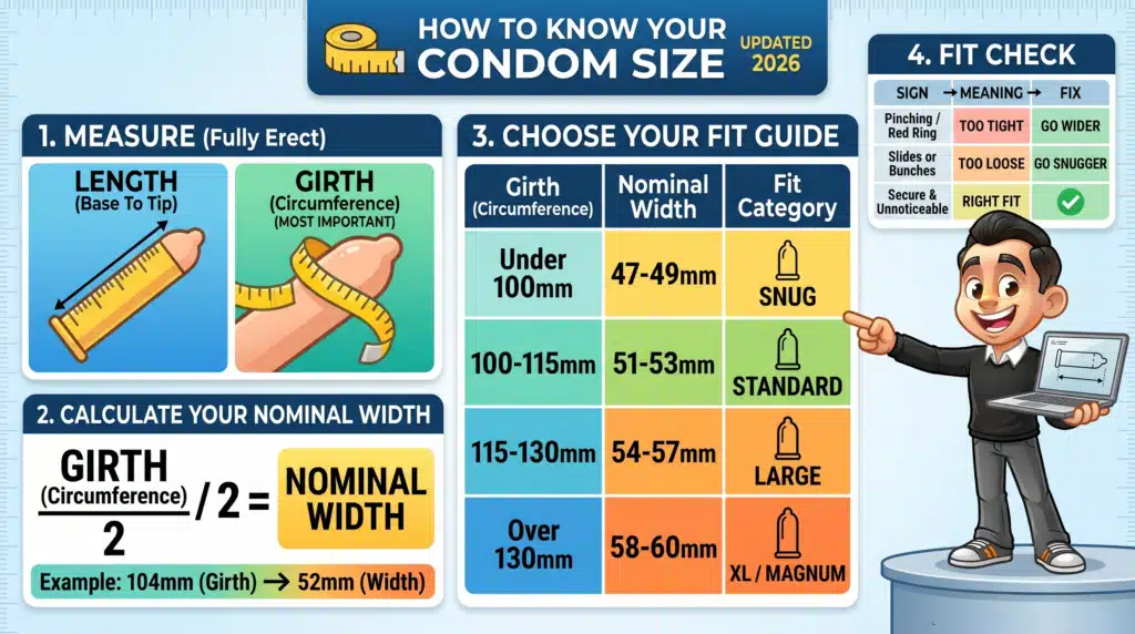 How to know your condom size