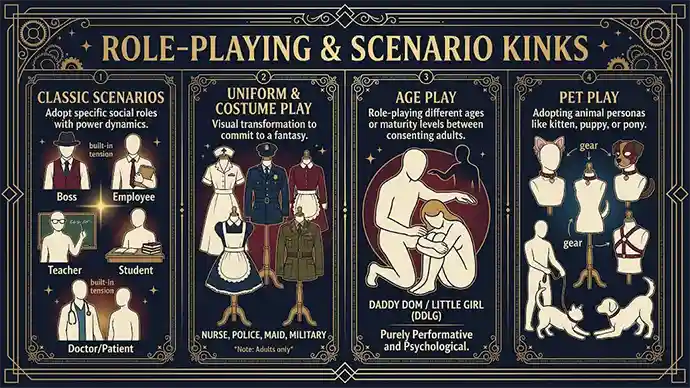 Role-playing and scenario kinks overview