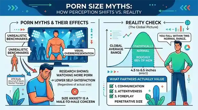 How porn size myths affect body image and confidence