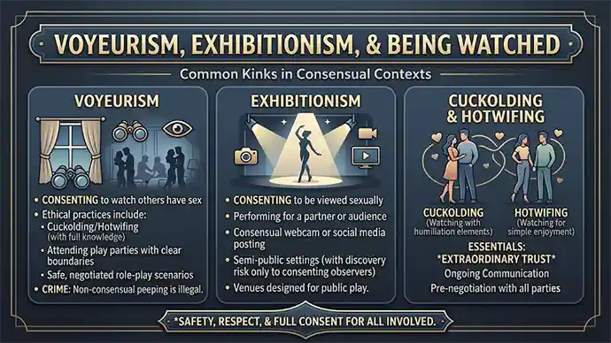 Voyeurism exhibitionism and being watched kinks