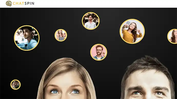 ChatSpin homepage screenshot - filtered random adult cam chat